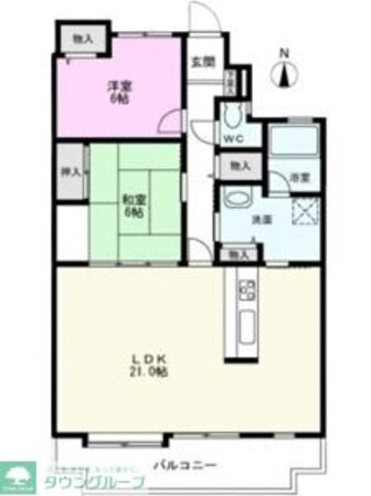 グランヴィラージュの物件間取画像